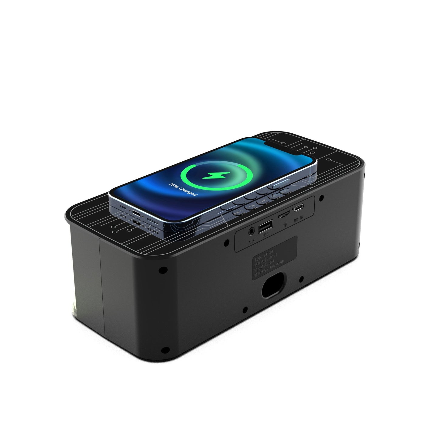Colorful Light Bluetooth Speaker Dual Speaker Outdoor Wireless Charger
