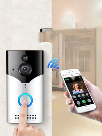Video Doorbell 720P HD CMOS sensor installed at home entrance