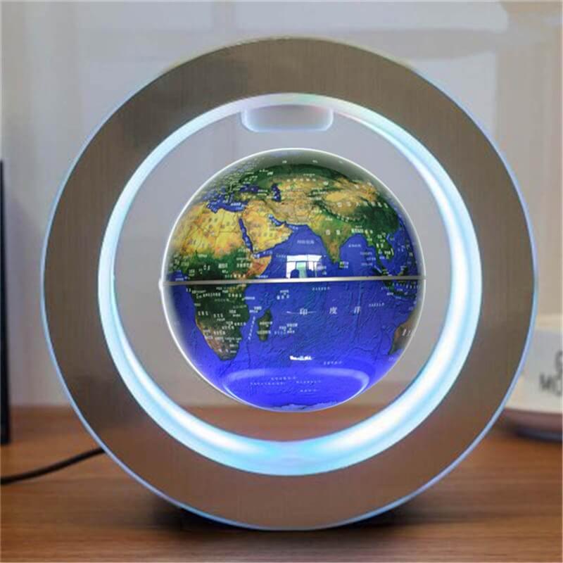 floating globe LED magnetic levitation light