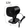 12V electric car heater black