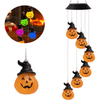outdoor solar wind chime lamp pumkins design