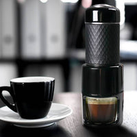 portable manual espresso coffee machine stainless steel