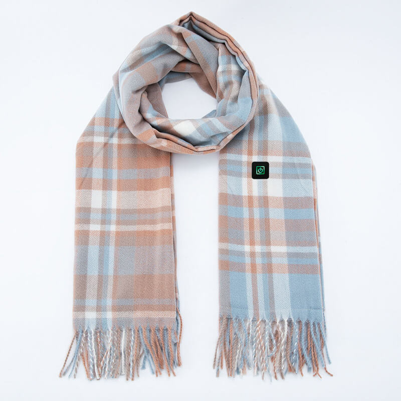 Blue constant temperature heating scarf