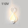 Long life LED wall lamp warm white 110V