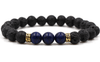 Adjustable chakra bead diffuser bracelet