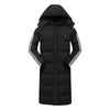 Hooded heated long coat design