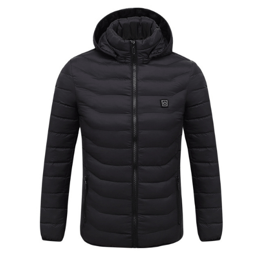 Electric heated cotton jacket black