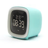 modern lcd digital alarm clock rechargeable battery blue
