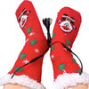 Red Santa Claus USB heated socks