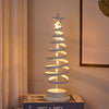 white spiral Christmas table lamp