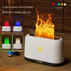 Ultrasonic humidifier with flame light effect