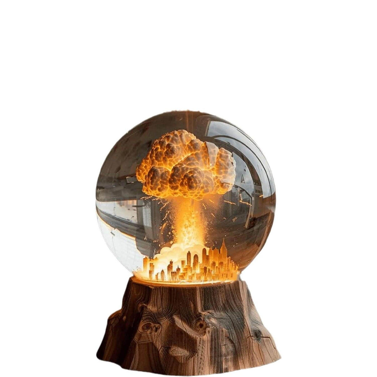 atomic bomb explosion desk lamp eco-friendly resin