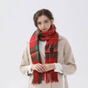 Christmas plaid electric heating scarf