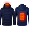 2 zones Blue USB electric jacket
