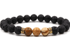 Mindfulness yoga bracelet lava stone beads