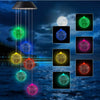 outdoor solar wind chime lamp ball design
