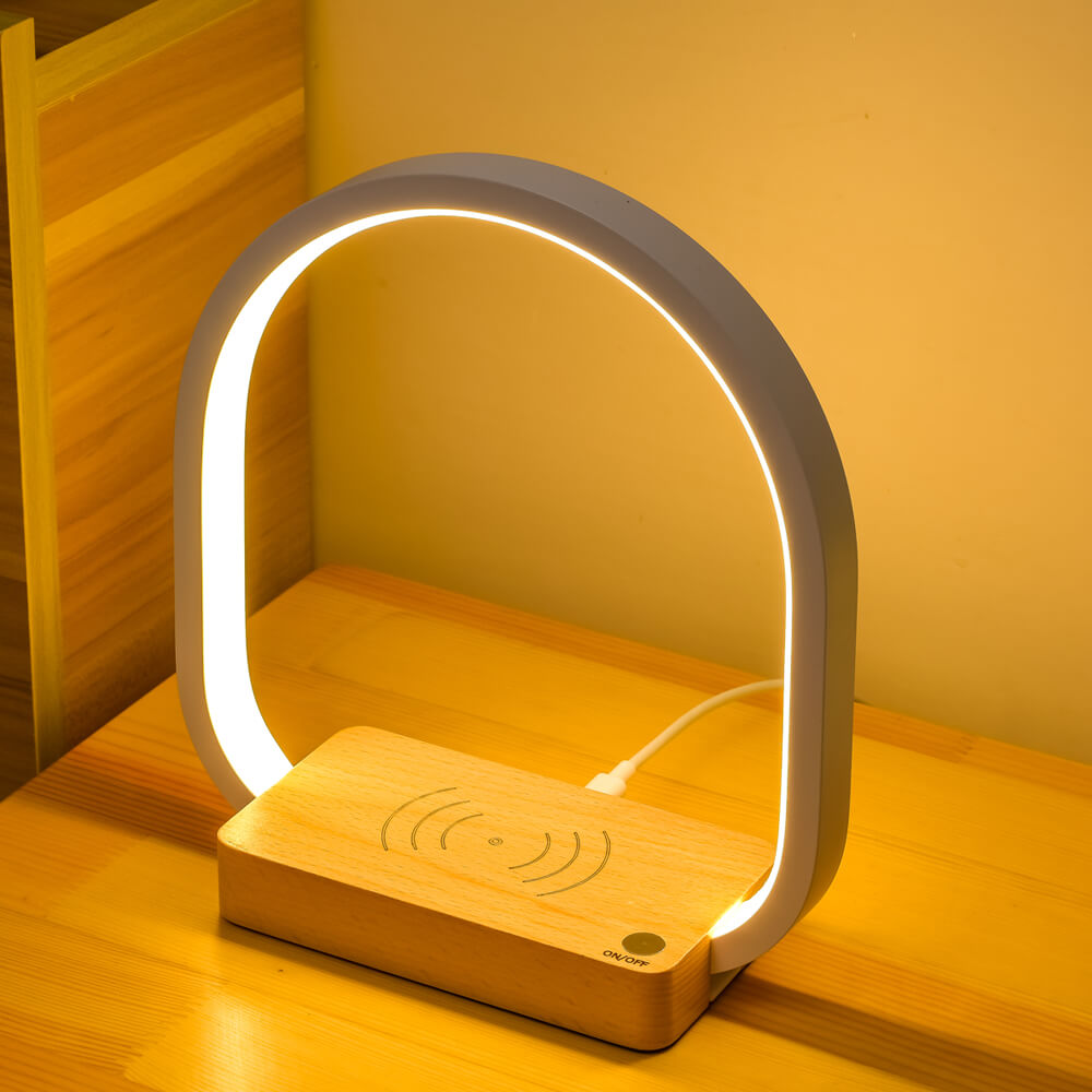 Multifunctional wireless charging table lamp