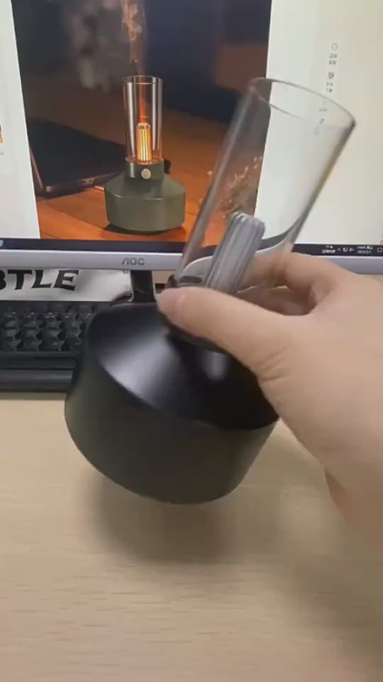 Soft candlelight LED night light diffuser